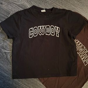 Aritzia Sunday best cowboy/girl shirts